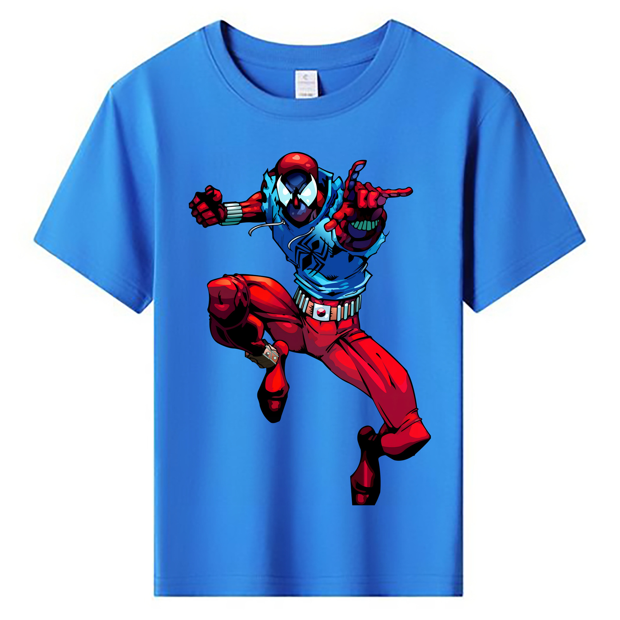 （画像用） Spider Man スパイダーマン 綿100％キッズTシャツ（フロントプリント）
